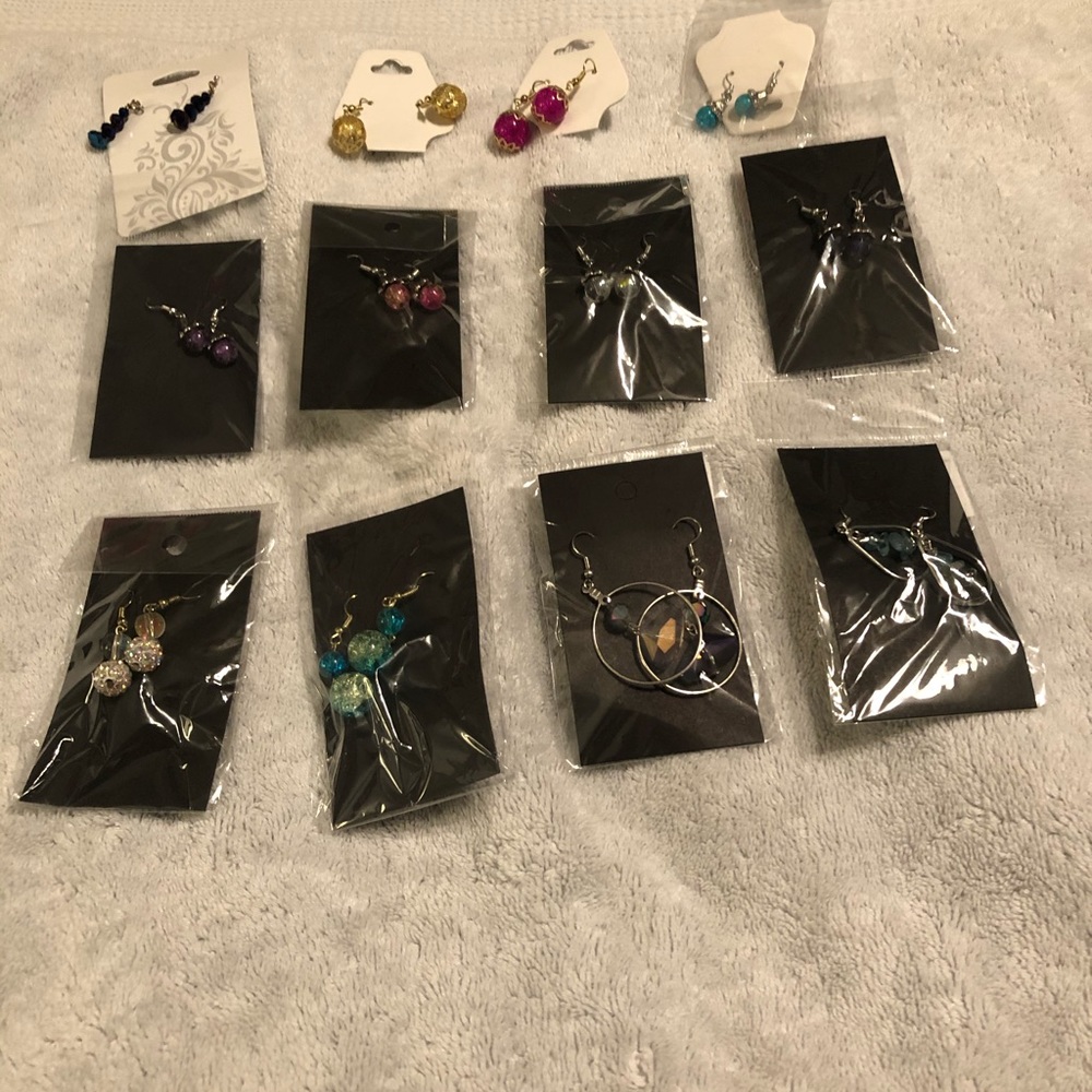 12 pairs of earrings